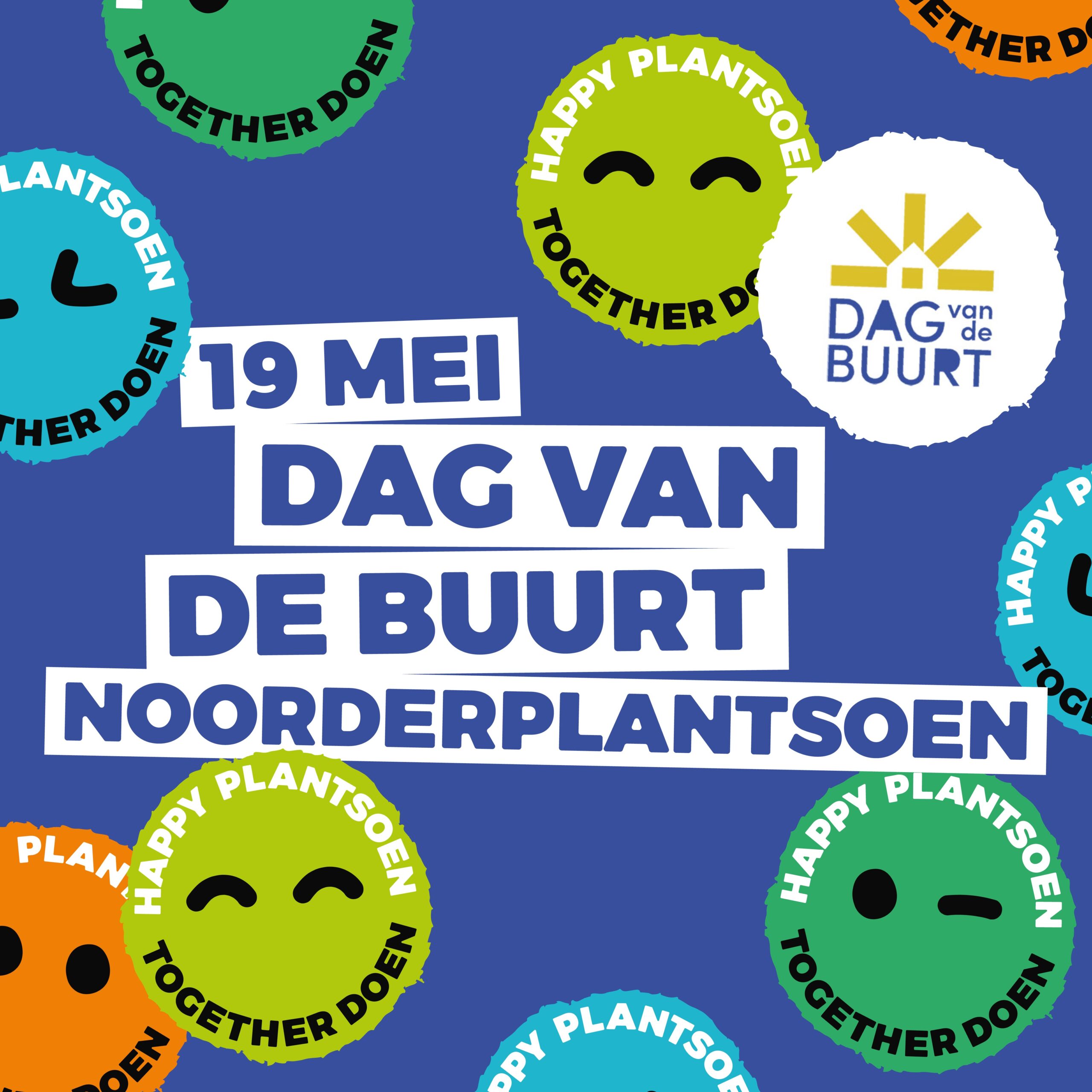 Dag van de buurt vierkant
