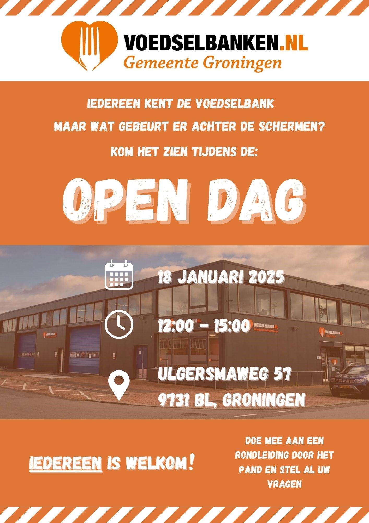 Open dag Voedselbank Gemeente Groningen   18 januari 