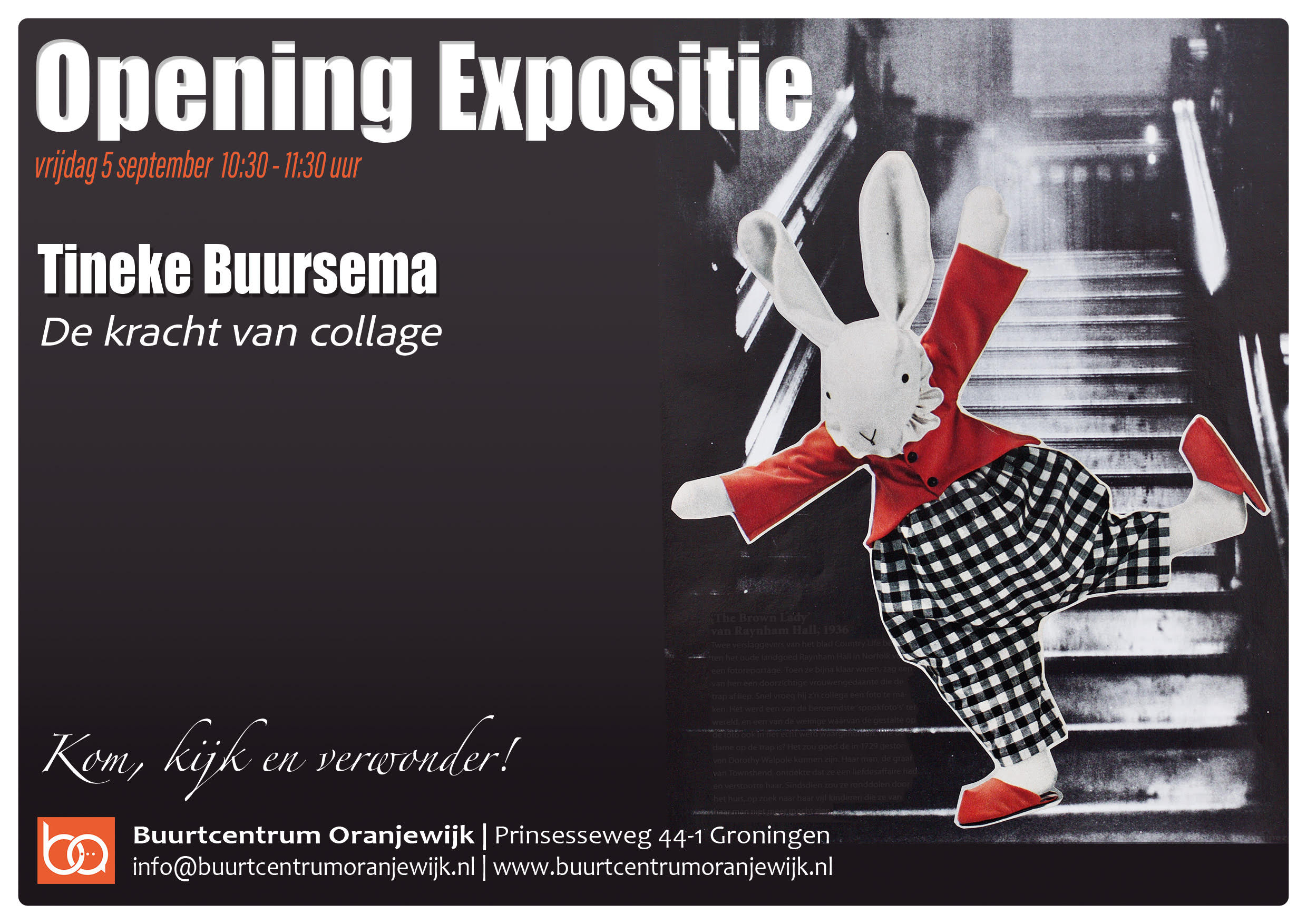 Expositie collages Tineke Buursema in Wijkcentrum Oranjewijk