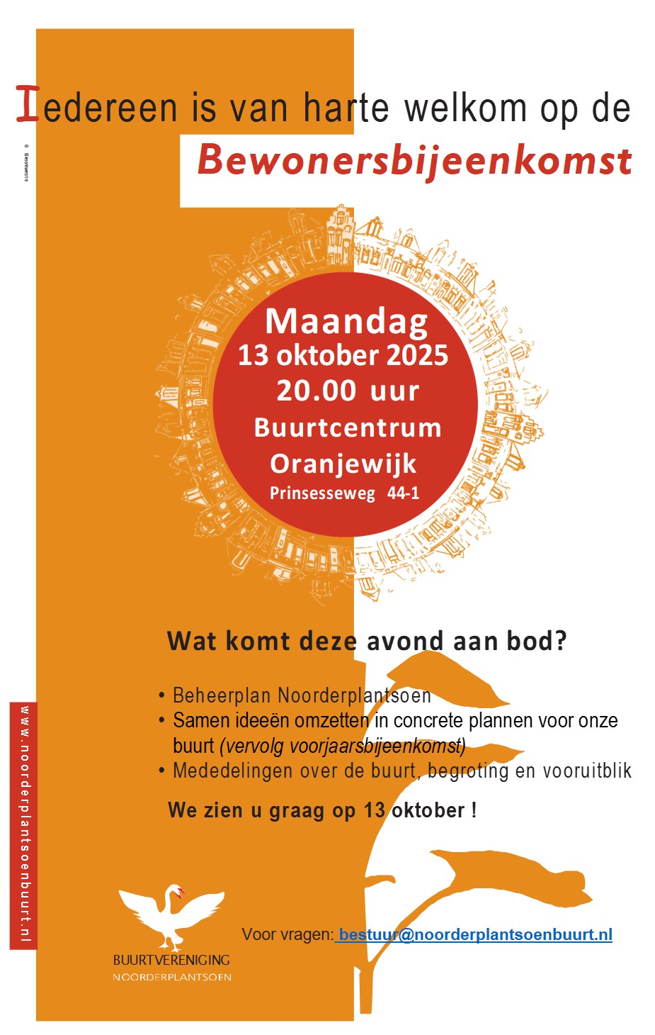 Bewonersbijeenkomst maandag13 oktober