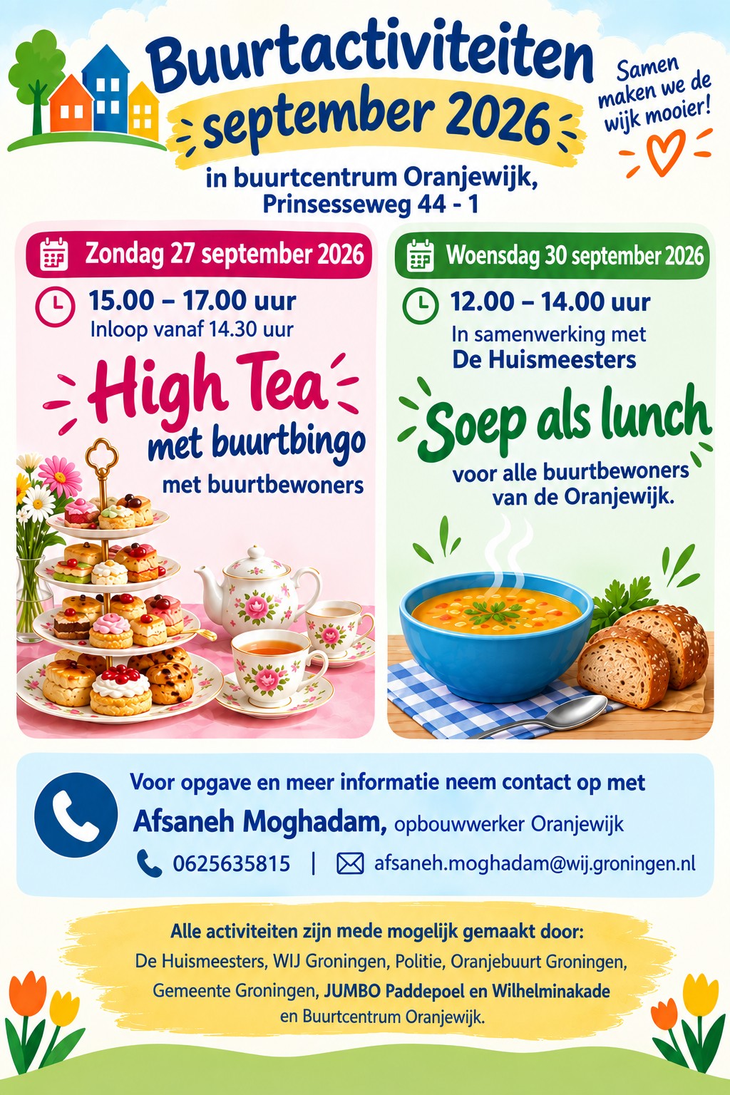 Buurtactiviteiten Oranjewijk
september 2026