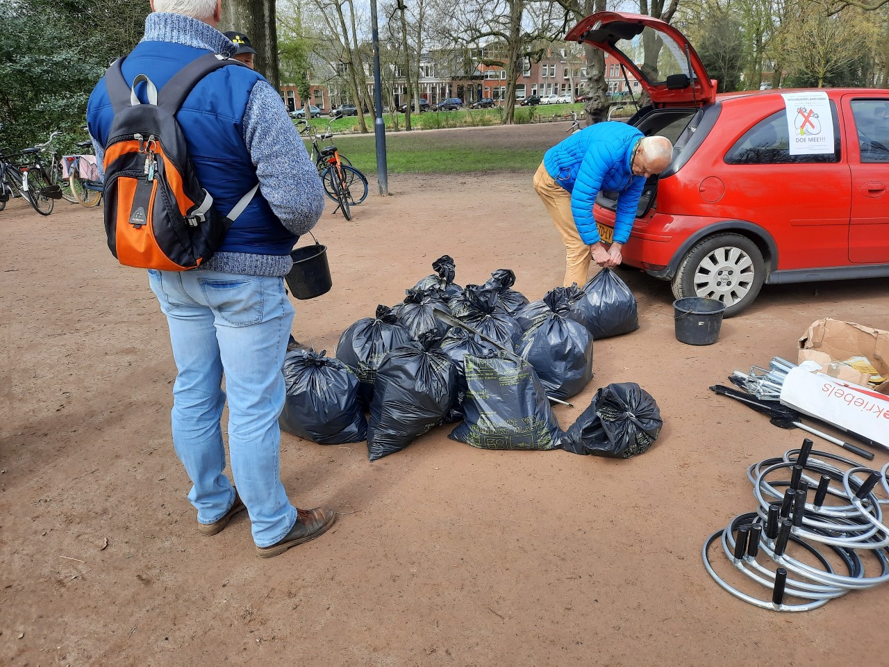 Recordopbrengst schoonmaak Noorderplantsoen